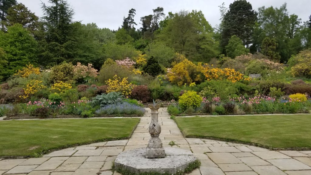 The flower garden at Gravetye Manor